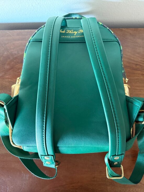Disneyland Club 33 Loungefly Emerald Anniversary Backpack main image 3